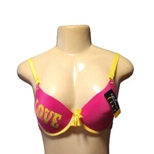 Lukasi Love Bra Pink/Yellow